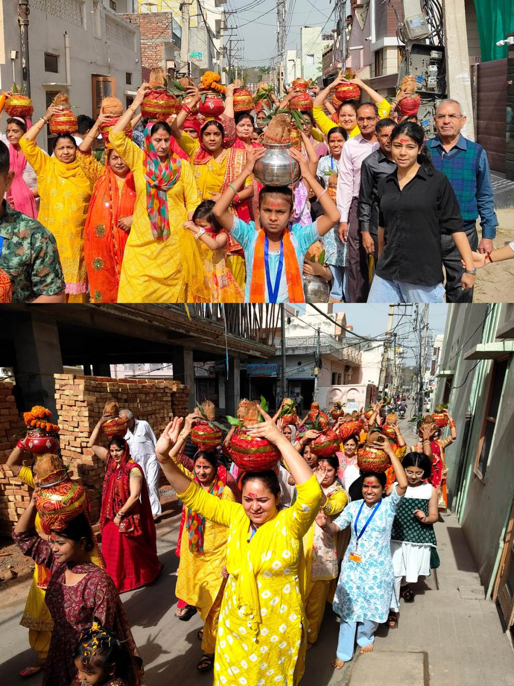 कलश यात्रा के साथ हनुमान मंदिर जवाहर नगर का वार्षिक महोत्सव शुरु